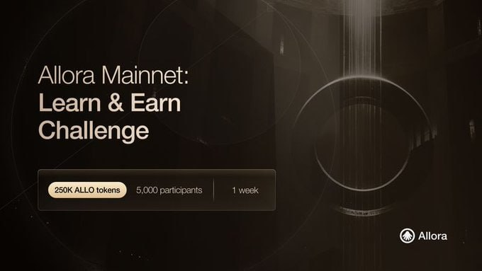 알로라에서 50 $ALLO 뿌리네요 

퀴즈 정담 BDB

<a href="/AlloraNetwork/">Allora</a> 

 #AlloraEarn