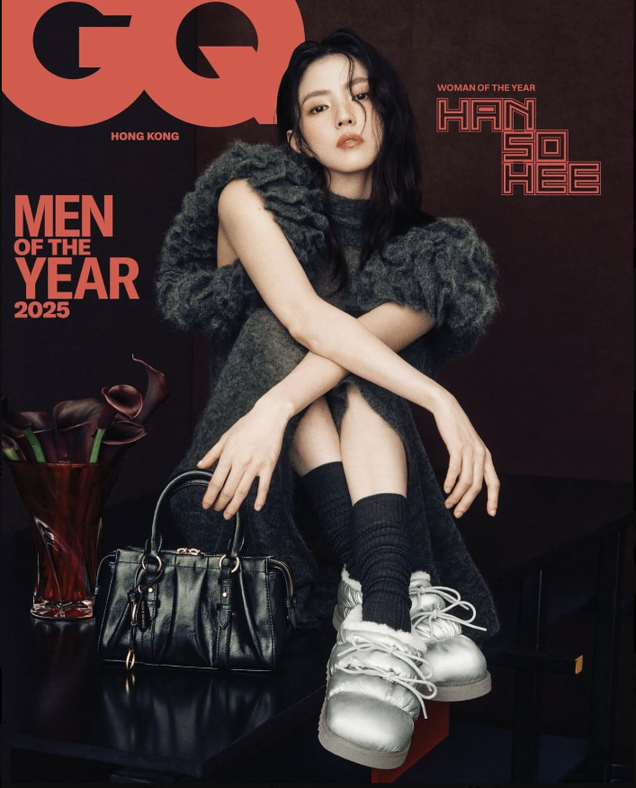 luminousriverPH's tweet photo. #HanSoHee and #SongKang are gracing the latest covers of GQ HK and Esquire KR, showcasing their stunning visuals 💜💚 https://t.co/i9o3M7GTI9