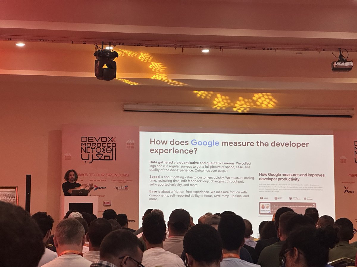 KAOUINI2's tweet image. Just attended an amazing talk by @boredabdel insightful, inspiring, and full of thought-provoking ideas. 👏✨ #devoxx #Marrakech