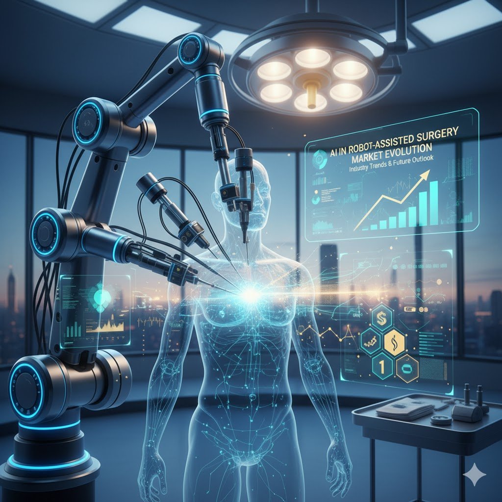 EKirtikar's tweet image. AI in Robot-Assisted Surgery Market Overview:
• USD 7.42 Bn in 2025
• USD 96.90 Bn by 2032
• Growing at a CAGR of 44.3% during 2025–32
• North America led with a share of 51.64% in 2024
🔗Report: fortunebusinessinsights.com/ai-in-robot-as…

#RobotAssistedSurgery #AIinHealthcare #SurgicalRobotics