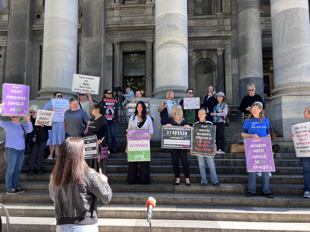 Tomorrow is the White Ribbon Day breakfast in SA which aims to stop men’s violence against women. Perfect time for Premier @pmalinauskasmp to ban biological men from women’s jails in SA. If he doesn’t then all South Aussies will know we can’t trust a word the Premier says when it