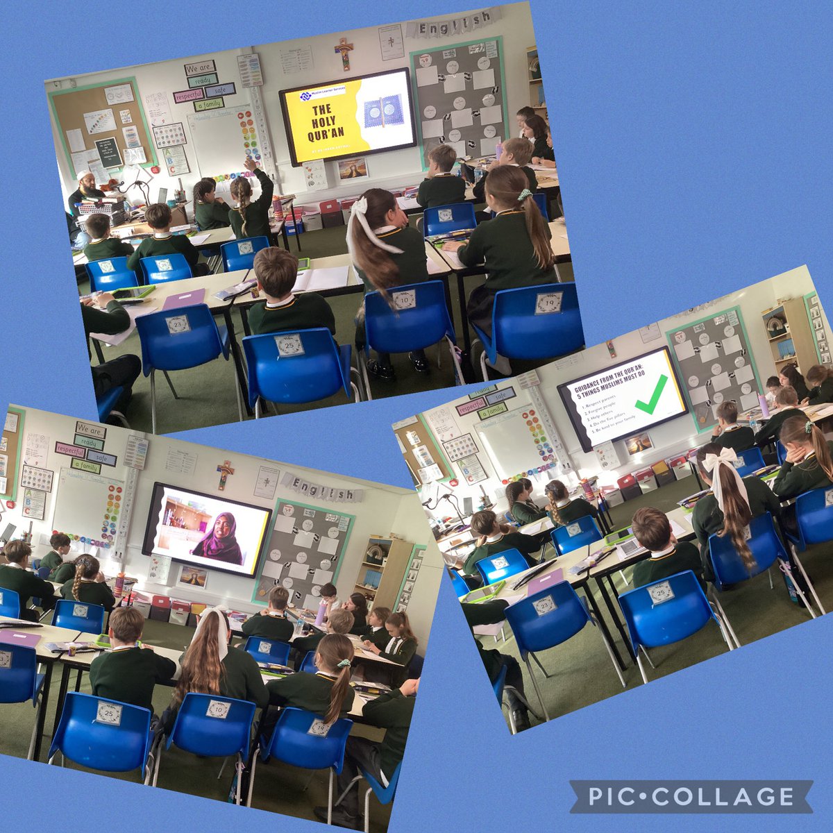 What a fantastic morning in Year 5! 🌟 We had a special visit from Imran, who taught us all about the Islamic faith. He was so engaging and the children learned loads - thank you, Imran! 🙏