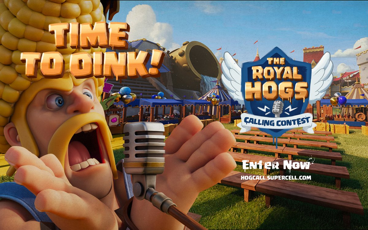 Final call: Only 3 days left! 📢

Will your OINK make it to the top 20?! 🐽
Enter at hogcall.supercell.com