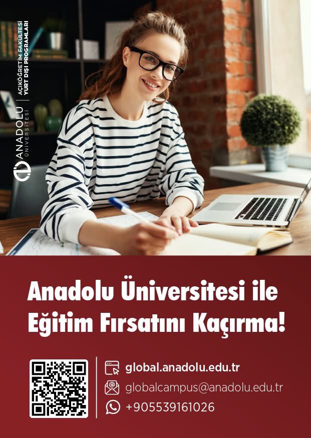 samegitim's tweet image. Anadolu Üniversitesi, Türkçe ve İngilizce dillerinde sunulan Açıköğretim programları için başvuruların başladığını duyurmaktan memnuniyet duyar.

Tüm kayıt işlemleri aoskayit.anadolu.edu.tr adresinden çevrim içi olarak gerçekleştirilebilmektedir.