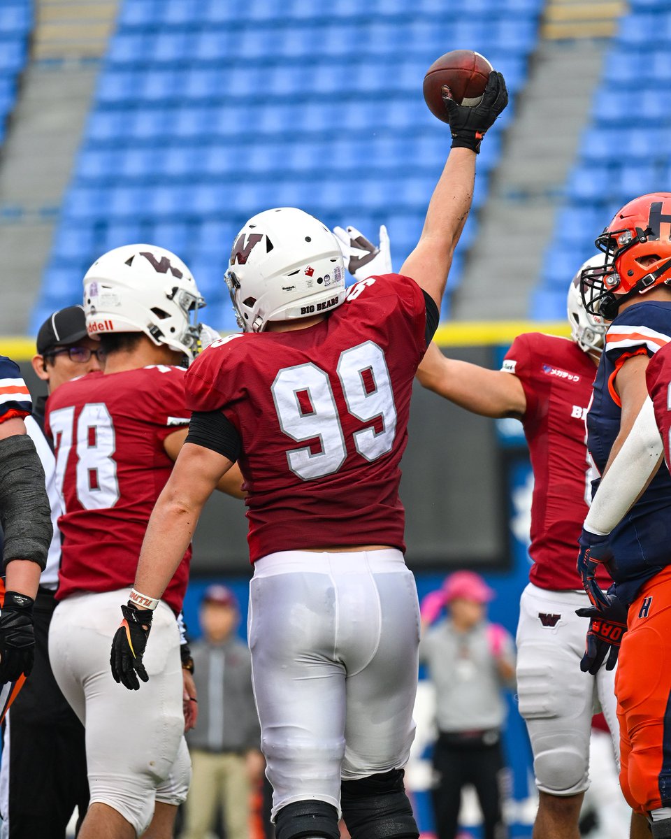 adidas × 早稲田ビッグベアーズ 早稲田大学米式蹴球部パーカー Lサイズ