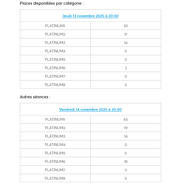 consobat's tweet photo. Pour les plus fortunés et les plus désespérés, Ticketmaster vient de remettre en vente des places Platinum pour Lady Gaga à Lyon (450€ la place, sympa) : https://t.co/zcFjz83IcJ https://t.co/LB8PP7eKUE