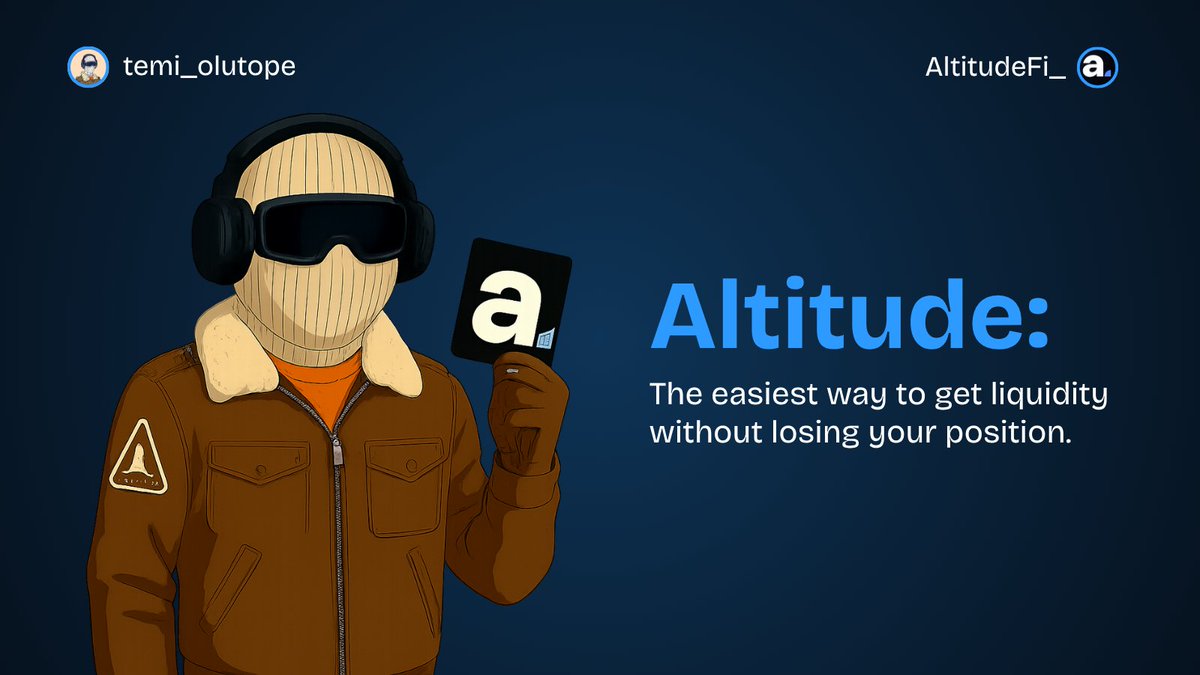 temi_olutope's tweet image. Most people think crypto only makes sense when prices go up.

when you buy ETH, you probably hold it and wait, hoping it&apos;s worth more.

but there’s a strange irony there, the moment you actually need liquidity, the system makes you sell the very thing you believed in.

It’s like…