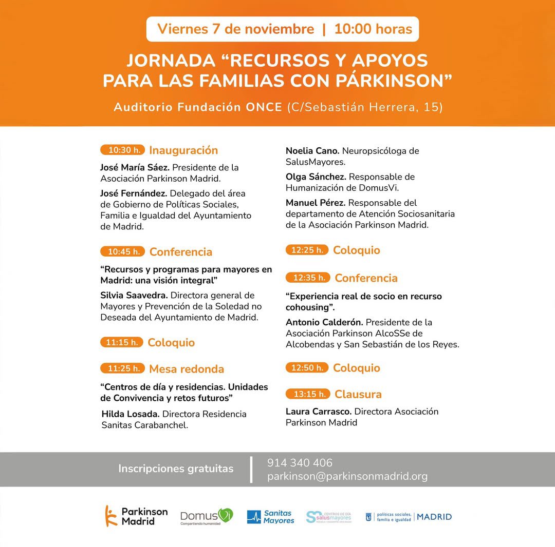 🧠 Nuestra compañera Natalia Díaz asistió a la jornada “Recursos y apoyos para las familias con párkinson”, organizada por <a href="/ParkinsonMadrid/">Asociación Parkinson Madrid</a> en @FundacionONCE.

📺 Video completo: youtube.com/watch?v=1aleAX…

#Gerosol #Párkinson #CuidadoDomiciliario #ApoyoFamiliar #Cohousing