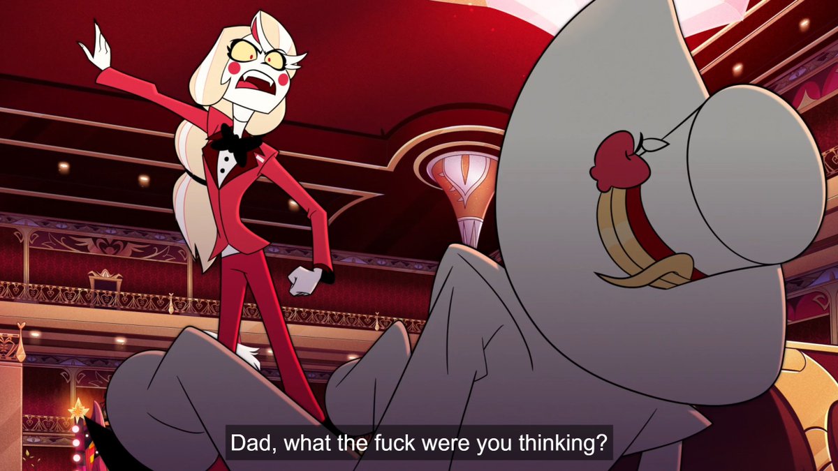 blxccello's tweet image. #HazbinHotels2 #hazbinhotelseason2 

Hey so are we going to talk about how Lucifer's first instinct was to cower and hide when he realized Charlie was mad at him?