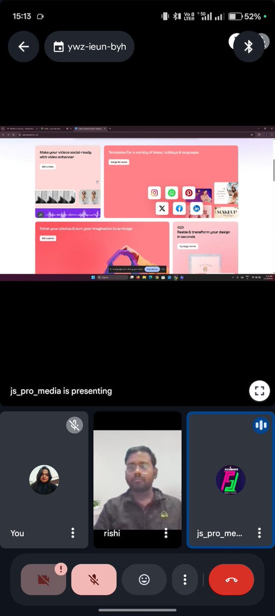 js_pro_media's tweet image. 🎨 Exploring Creativity with Canva 💻
Today, I started learning Canva in my graphic design training — a platform where creativity meets simplicity. Through Canva, we don’t just create designs.
#GraphicDesignTraining #CanvaLearning #CreativeJourney #DesignWithPassion #JSPROMedia