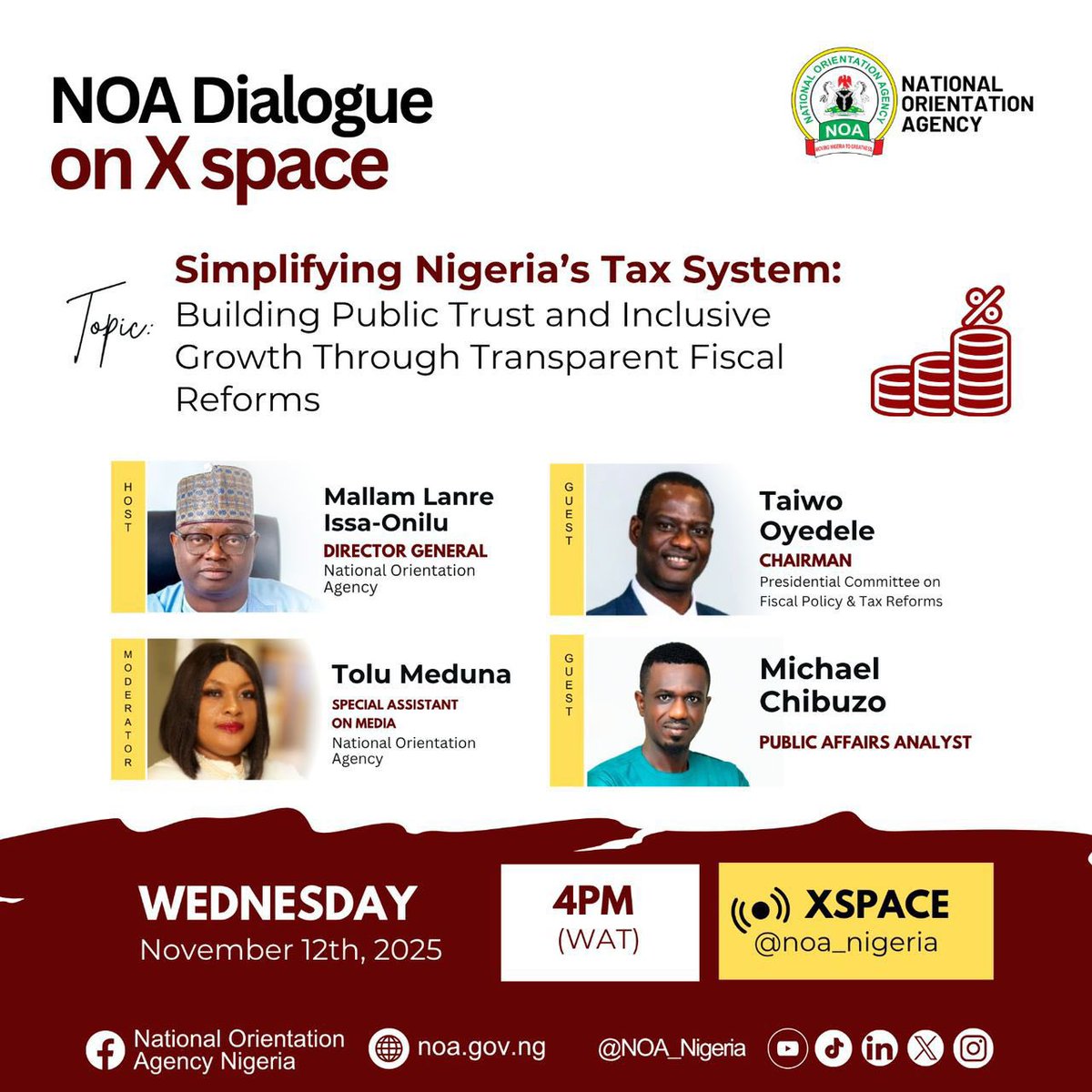 Today 4pm. Let us all join please.

#NOA #TaxReform