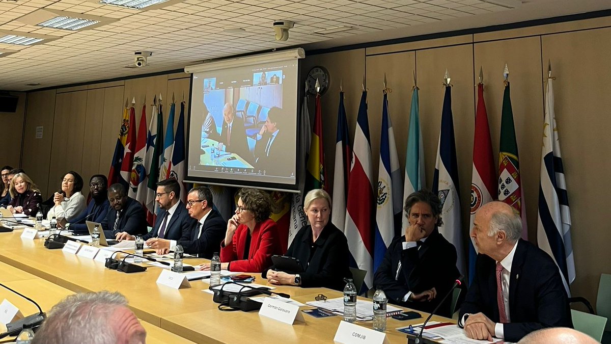 🤝Ayer, nuestro Secretario General <a href="/EnriquegilbGil/">Enrique Gil Botero</a> en representación de la COMJIB  como organismo #observador en el Justice Action Coalition High-Level Meeting, con la participación de organizaciones aliadas :
 <a href="/PathfindersJI/">PathfindersJI</a>  , <a href="/UNDP/">UN Development</a> , <a href="/WorldBank/">World Bank</a>  , y <a href="/ocdeenespanol/">OCDE ➡️ Mejores Políticas para una Vida Mejor</a>