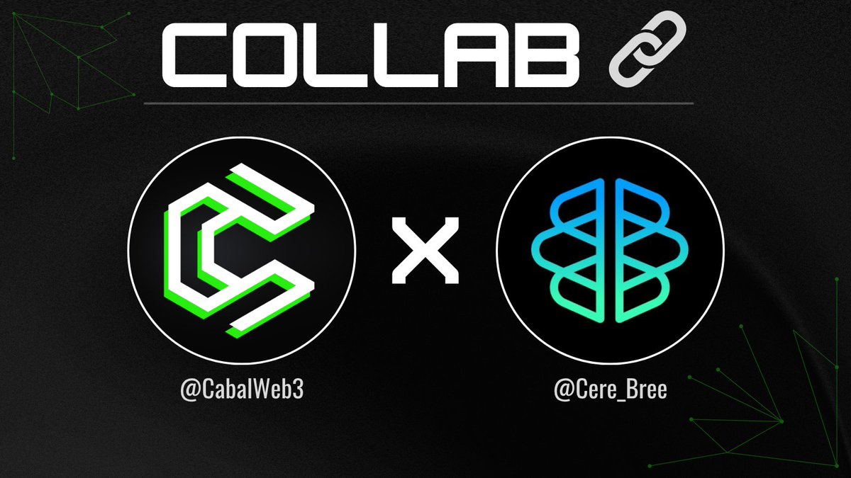 CabalWeb3's tweet image. We’re happy to partner with @Cere_Bree 🤝 

CereBree is a human centered AI platform built to help individuals unlock their full potential. 

Our community can’t wait for their upcoming token launch and to be part of their journey.
