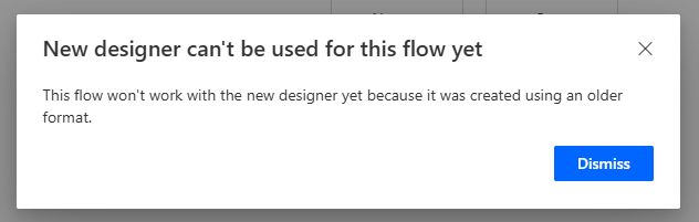 atwork's tweet image. And now...? #PowerAutomate #OldDesigner #NotHelpful ;)