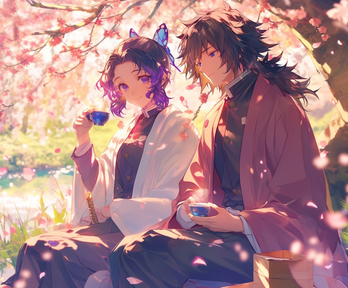 lumitale_studio's tweet image. 彼らとの戦争後の平和な生活の夢は実現できないが、ファンが描く夢なら実現できる #しのぶ #義勇