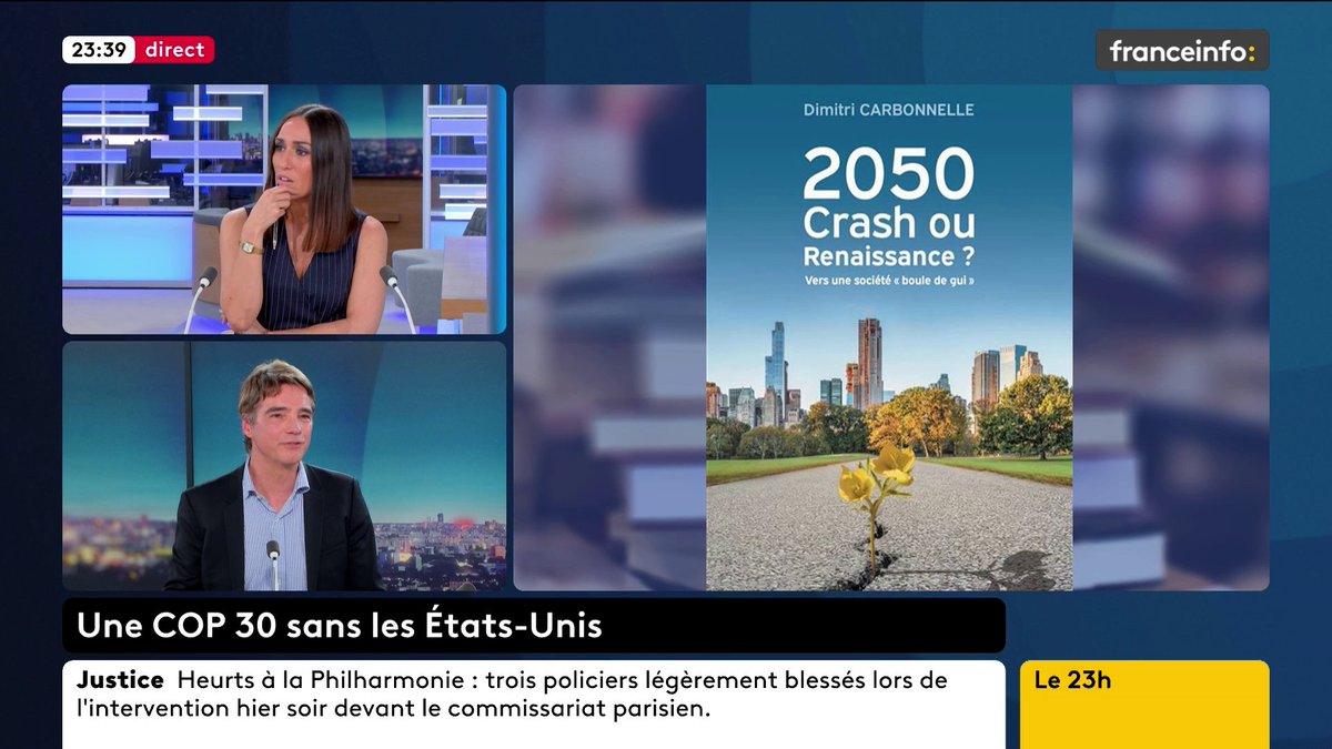 🌍🤝 #COP30 sur le #climat à Belém au Brésil, 10 ans après l’accord de Paris - <a href="/jeannebarontv/">Jeanne Baron</a> de <a href="/franceinfo/">franceinfo</a> TV nous interrogeait, François <a href="/Gemenne/">François Gemenne</a> et moi, sur l’intérêt de ces COP vu l’absence de la délégation US et le backlash écologique. 
Article ➡️ tiny.cc/pst_cop30_1211