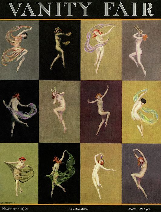 wikivictorian's tweet image. Front cover of Vanity Fair, November 1921.