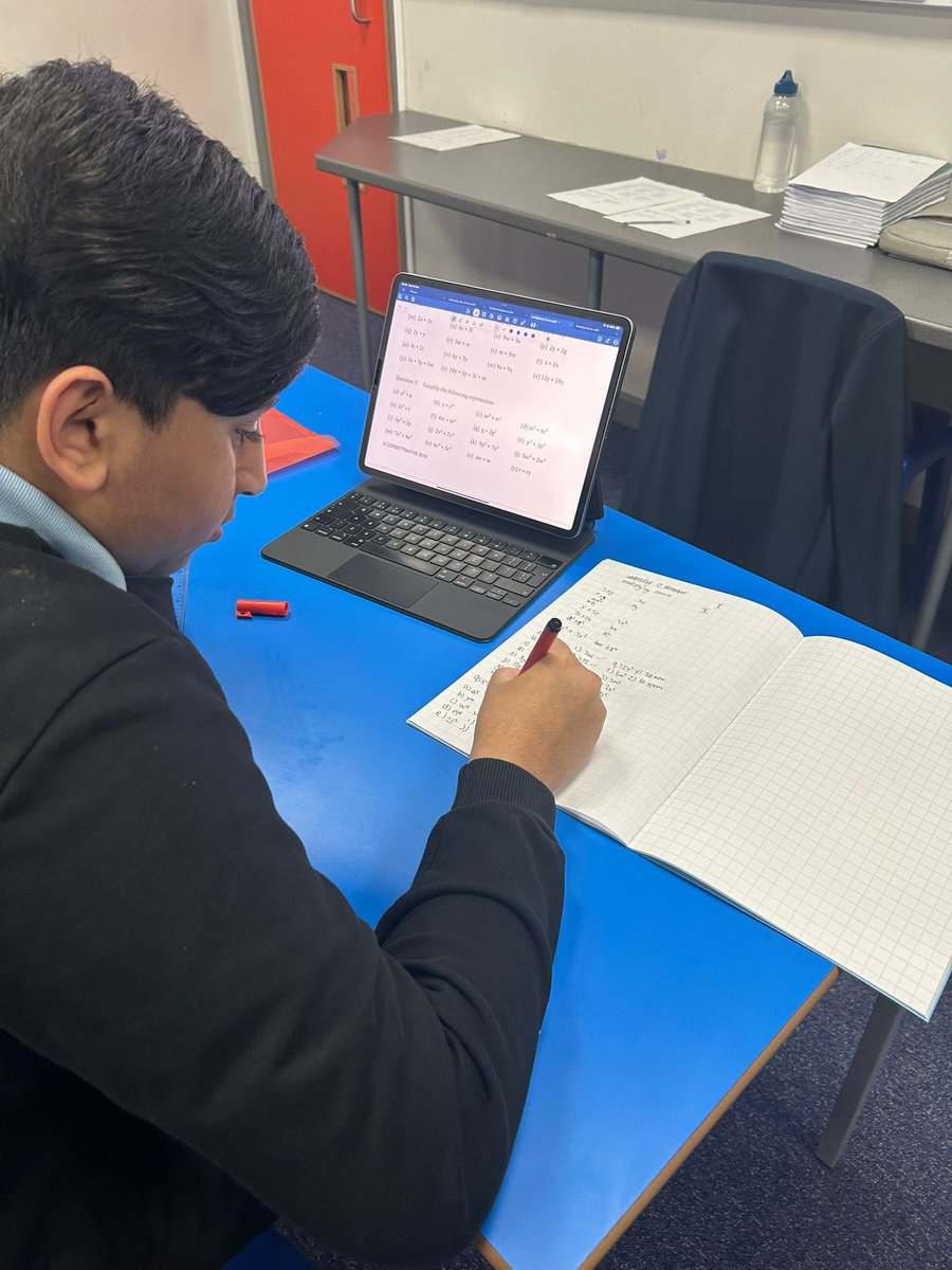 reintegreat's tweet image. 🔢📚 This morning, our Year 11 Group has been hard at work during their Maths lesson, focusing on multiplying terms! 💪✨ Their hard work and focus are truly commendable! Keep it up, everyone! 🌟 

#MathMasters #Year11 #LearningInAction