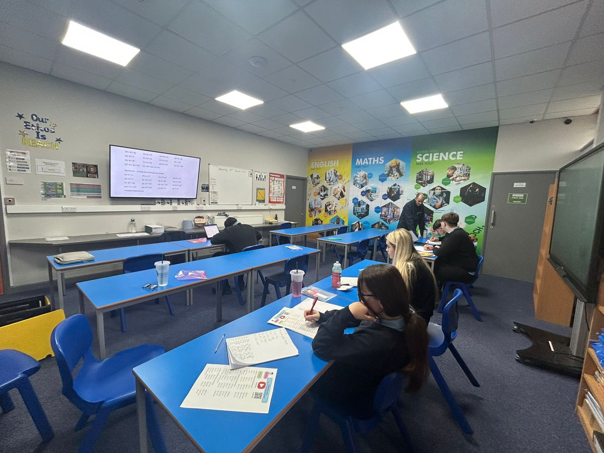 reintegreat's tweet image. 🔢📚 This morning, our Year 11 Group has been hard at work during their Maths lesson, focusing on multiplying terms! 💪✨ Their hard work and focus are truly commendable! Keep it up, everyone! 🌟 

#MathMasters #Year11 #LearningInAction