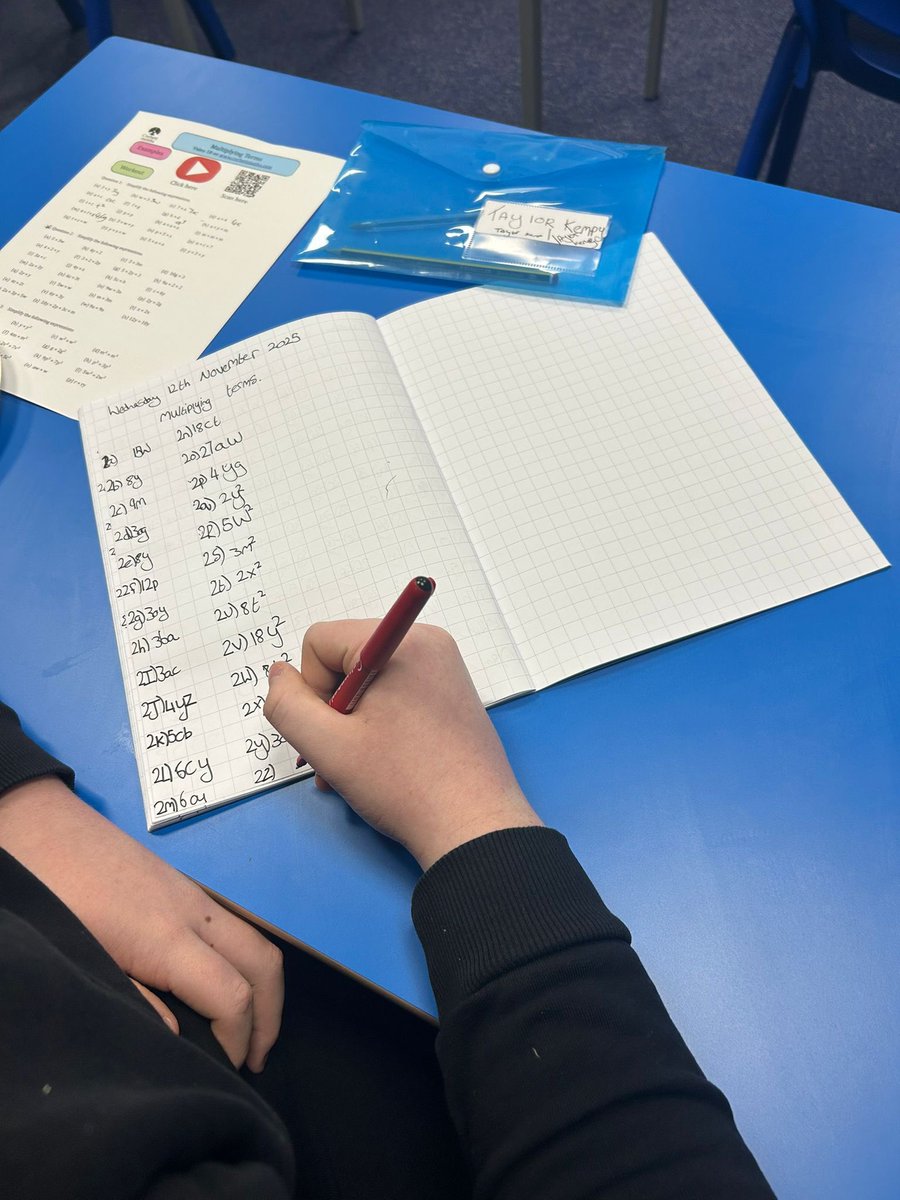 reintegreat's tweet image. 🔢📚 This morning, our Year 11 Group has been hard at work during their Maths lesson, focusing on multiplying terms! 💪✨ Their hard work and focus are truly commendable! Keep it up, everyone! 🌟 

#MathMasters #Year11 #LearningInAction