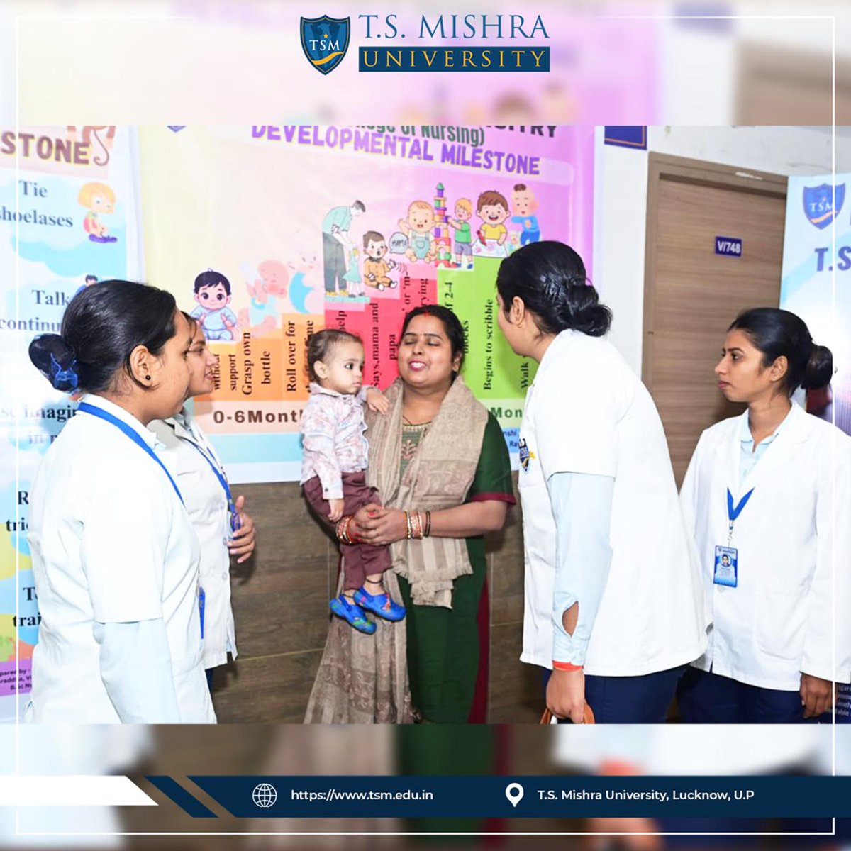 tsm_university's tweet image. The Department of Child Health Nursing, T.S. Mishra University, College of Nursing, organized a session on “Child Health Assessment &amp;amp; Immunization” for B.Sc. Nursing 8th semester students on 12th November 2025 at T.S. Mishra Hospital.

#ChildHealthCare #TSMU