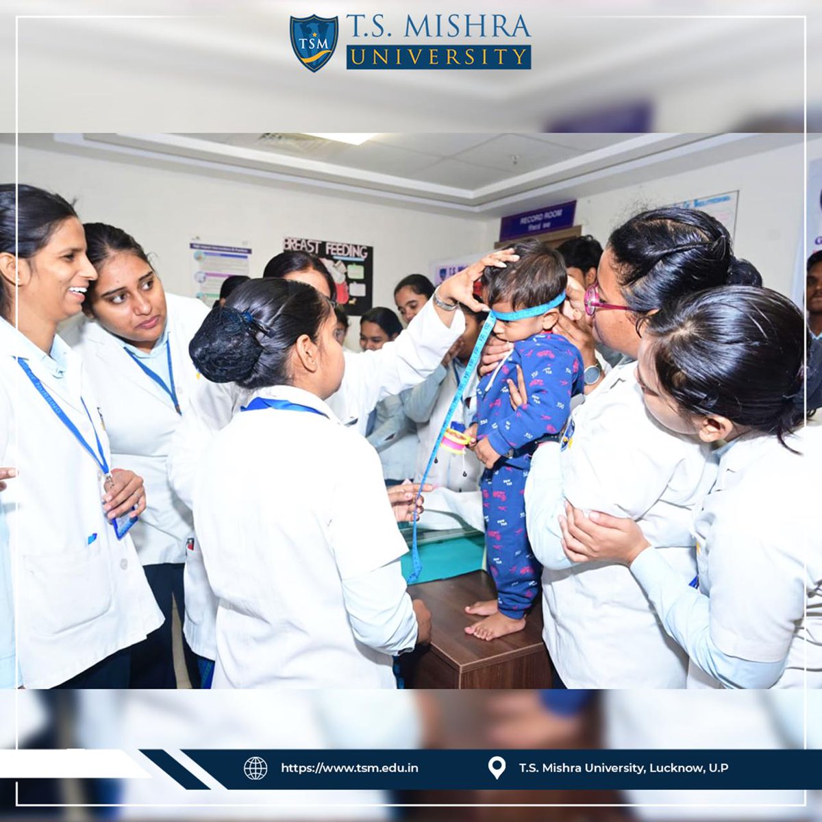tsm_university's tweet image. The Department of Child Health Nursing, T.S. Mishra University, College of Nursing, organized a session on “Child Health Assessment &amp;amp; Immunization” for B.Sc. Nursing 8th semester students on 12th November 2025 at T.S. Mishra Hospital.

#ChildHealthCare #TSMU