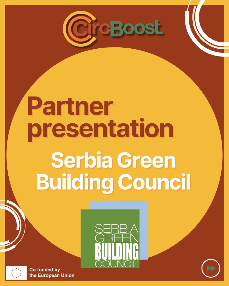 CircBoost's tweet image. 🚀 Meet our next #CircBoost Booster: Serbia Green Building Council (@SerbiaGBC)!

They&apos;re connecting the dots between people, policy &amp;amp; circular construction in Serbia 🇷🇸

👥 Meet Dragana &amp;amp; Vladimir below!

#CircularEconomy #GreenBuilding #EUProject #BuiltEnvironment #CircBoost