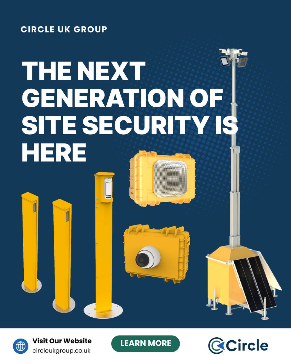 CircleUKGroup's tweet image. 🚨 Introducing Circle Alarm Systems — the next generation of intelligent site security.
➡️ Learn more: hubs.la/Q03SMmg50
#CircleAlarms #SiteSecurity #SmartProtection