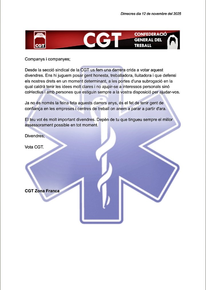 cg_tsc's tweet image. Divendres, vota CGT.
