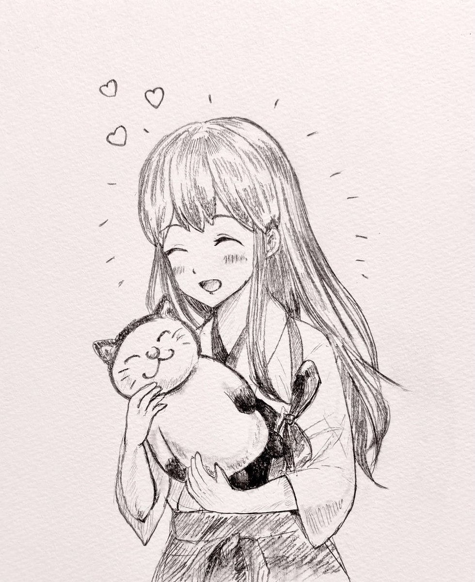 ちーちゃん☺︎シンプルなモノクロ鉛筆画 mini (@sobatti_mini) / Posts / X