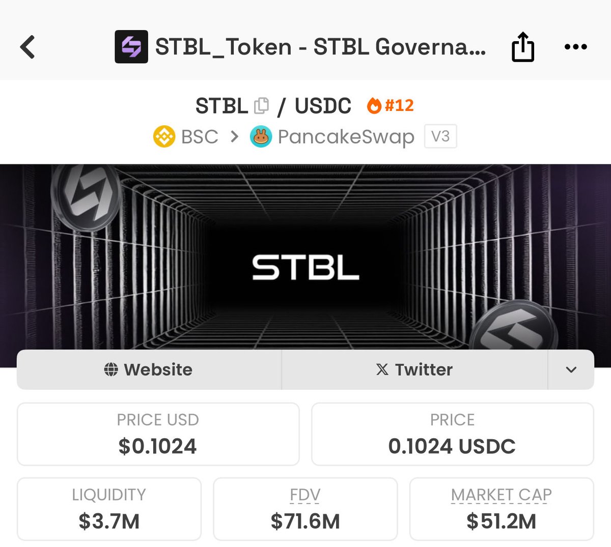 $STBL to $10. 

First came $USDT then came $STBL. Stablecoin 2.0.