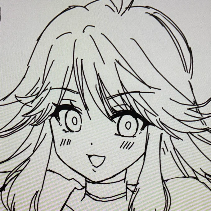一からiPadで描こうとすると、等身低くなる😇 