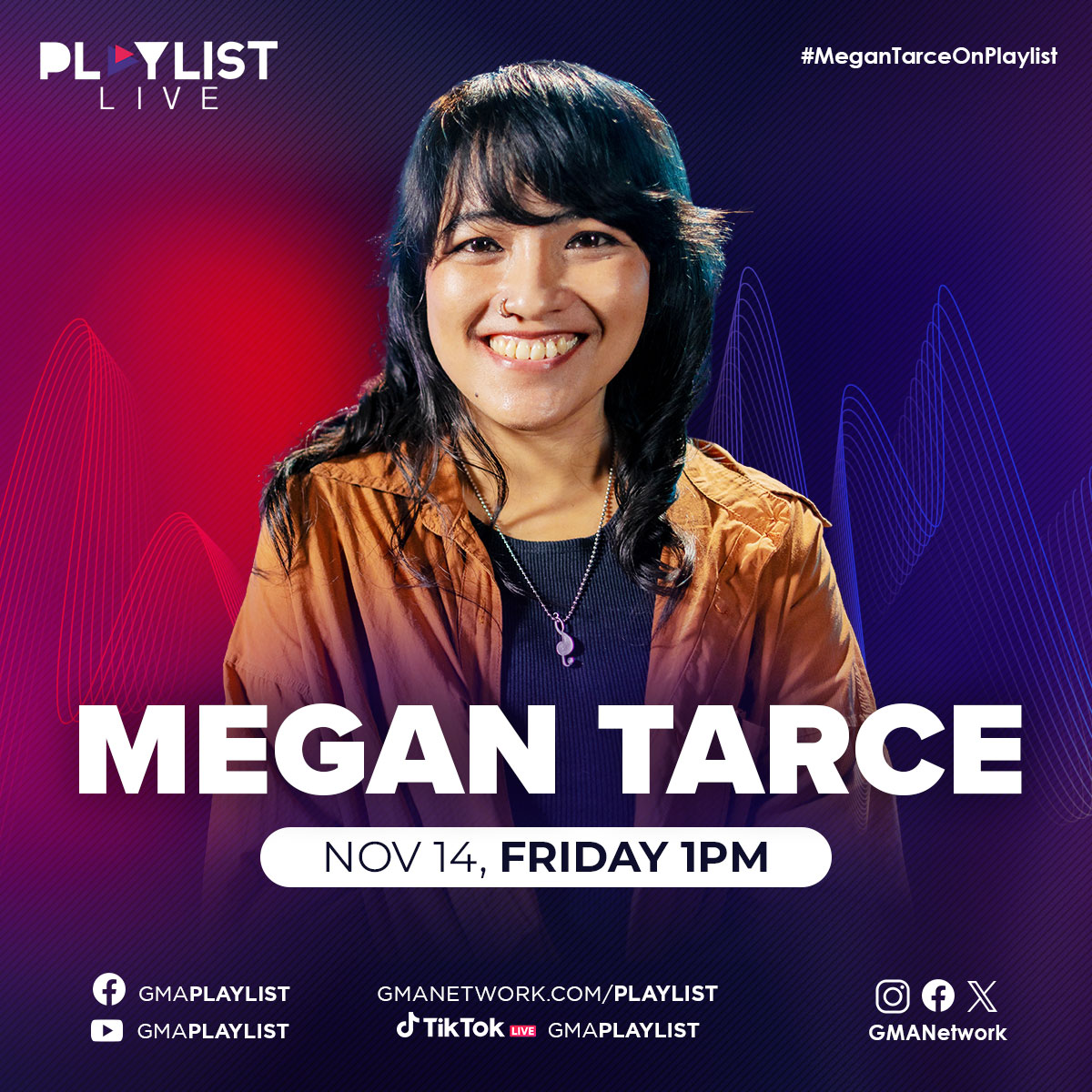 MEGAN TARCE LIVE!

Catch OPM artist Megan Tarce LIVE on GMA Playlist this Friday, Nov 14, at 1PM. Seeya, Kapuso!

#MeganTarce #MeganTarceOnPlaylist