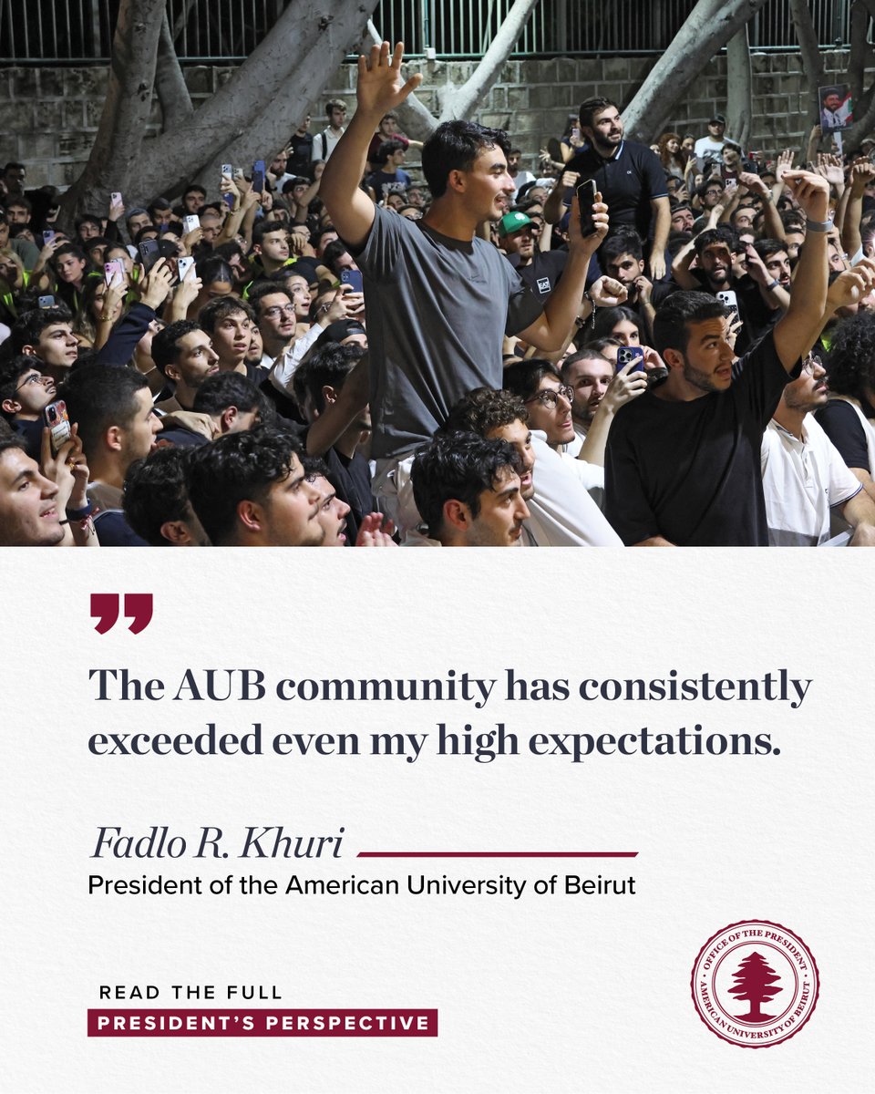 When our students debate and campaign, they embody civic engagement, not division.
In this month’s President’s Perspective: The Perils of Certainty, #AUB President reflects on how our community continues to rise above stereotypes—and exceed expectations.
Read More: