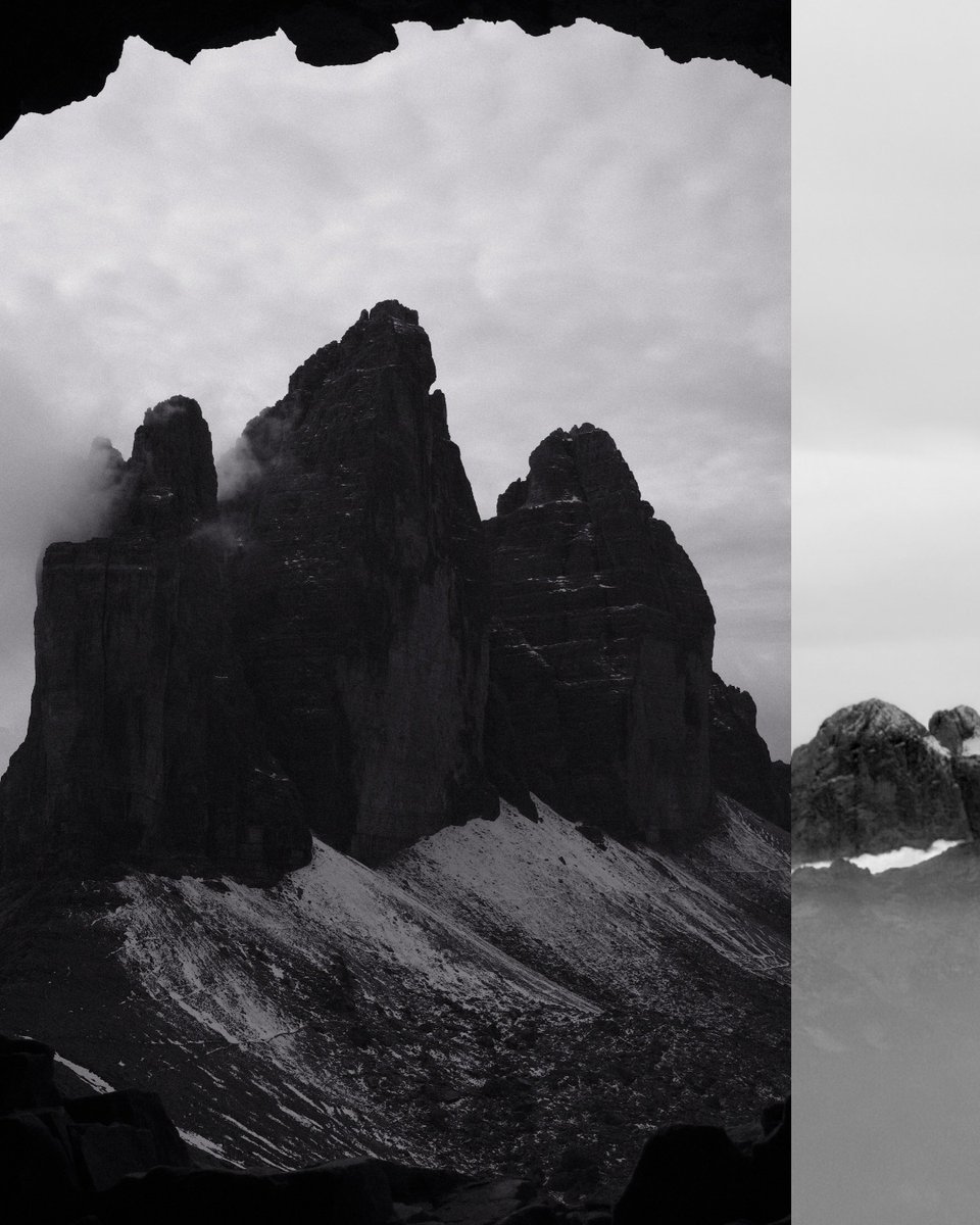 _Tppl1's tweet photo. I walked in the Dolomites and took some black and white pictures https://t.co/AK1Ee0kKyh
