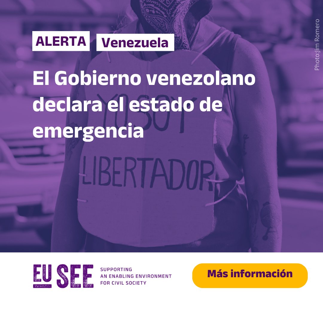 Maduro declaró el estado de conmoción exterior en medio de las tensiones con EE.UU. El decreto sigue siendo secreto, lo que suscita preocupación por la militarización, las restricciones a las libertades y la falta de transparencia.

eusee.hivos.org/alert/the-vene… 

#EUSEE #Venezuela