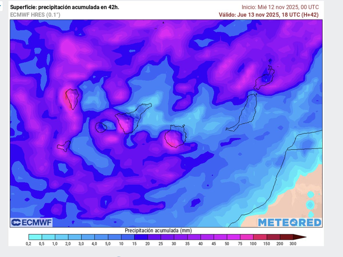La imagen del canal de vapor de agua de esta mañana es muy reveladora: muestra cómo la banda frontal ligada a la borrasca "Claudia" está formada por estructuras convectivas, lo que indica que se trata de aire subtropical muy inestable y con gran contenido de humedad. El esxtremo