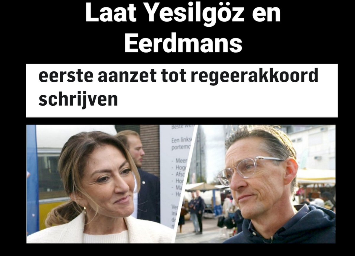 TonyHellings's tweet image. Hoe zou Links NL reageren als dit ⬇️ de situatie in de #informatie zou zijn? Het zou verstandig zijn als #yesilgöz #VVD en #Eerdmans #JA21 gewoon zelf om de tafel gaan en een #regeringsprogramma schrijven. Daar mogen Jetten &amp;amp; Bontenbal bij aansluiten. Graag of niet. VVD bepaalt.