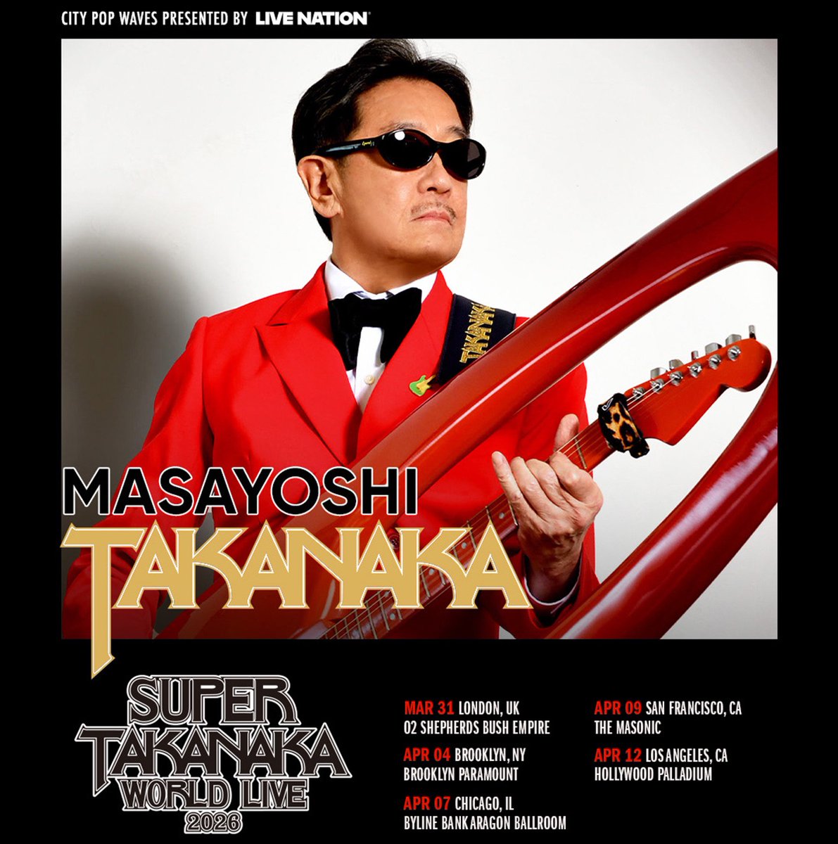 高中正義さんワールドツアー💫 今月末の中国・北京公演が情報解禁に