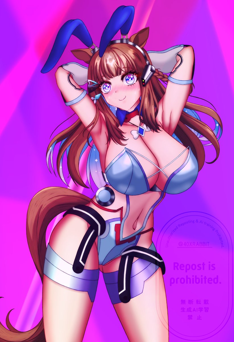 40XRABBIT's tweet photo. #ウマ娘
サイバーバニーなウマ娘
アーモンドアイを描きました！ https://t.co/SF0BoqYp2f
