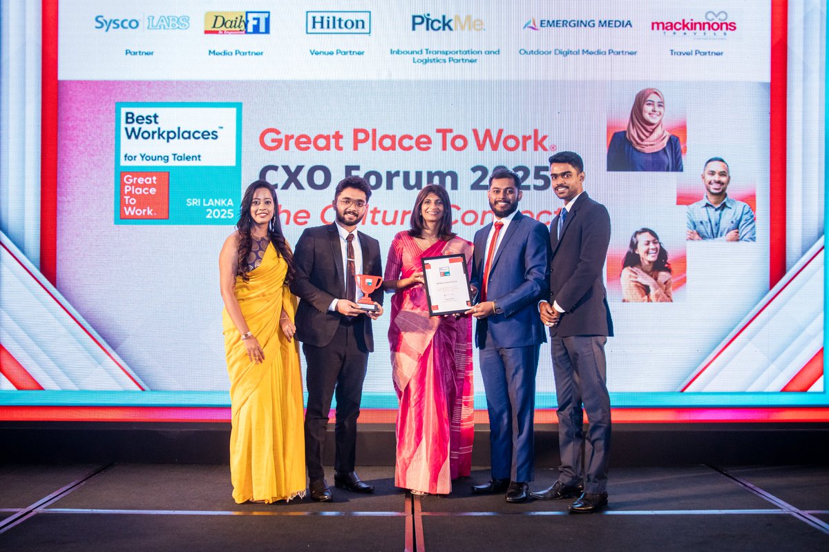 MauriBaking's tweet image. AB Mauri Lanka has been named one of the 15 Best Workplaces™ for Young Talent in Sri Lanka 2025 by Great Place to Work®. A recognition of a culture where young professionals are trusted, mentored, and given room to grow. #GreatPlaceToWork #YoungTalent #ABMauriLanka