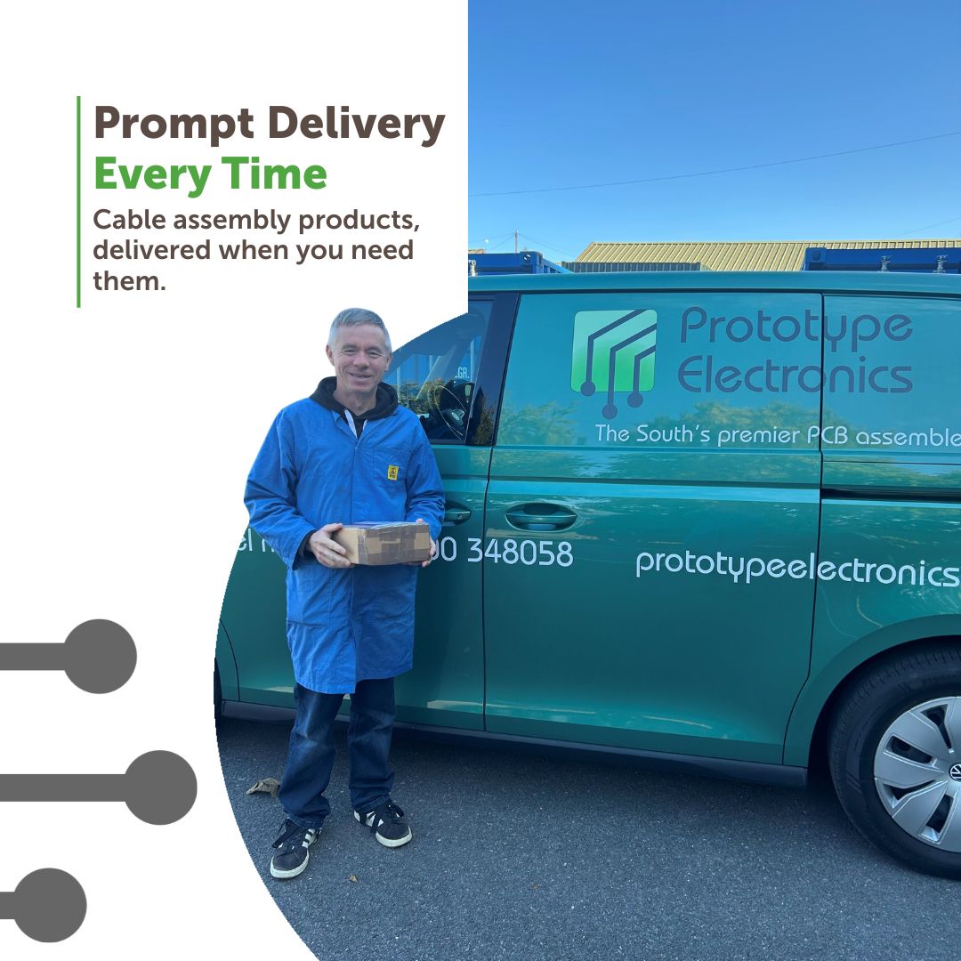 PrototypeElect's tweet photo. You shouldn’t have to wait for your product to reach your supply chain.

And with us, you won't!

We’re known for our reliable, prompt &amp; efficient #mfg &amp; delivery service - making sure your #cableassembly products arrive exactly when you need them.

🌐 https://t.co/q1KRpuzpAN https://t.co/eoyEp6V2AV