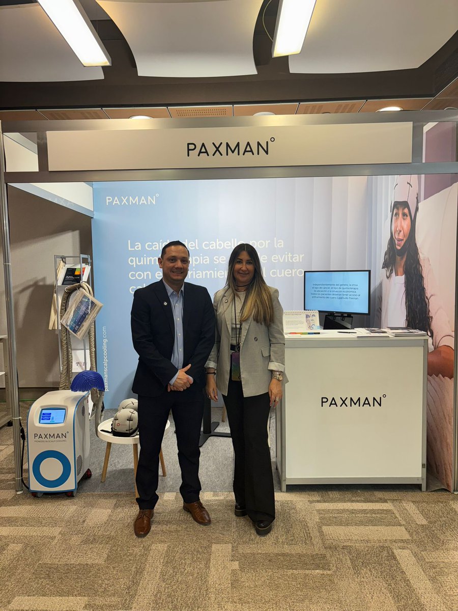 scalpcooling's tweet image. Join Begoña and Michael today at #SEOM25!

Visit the team at stand 7 to talk all thing chemotherapy side effect management. Find out more about this years conference here: paxmanscalpcooling.com/events/socieda…

#ChangingTheFaceOfCancer #ScalpCooling