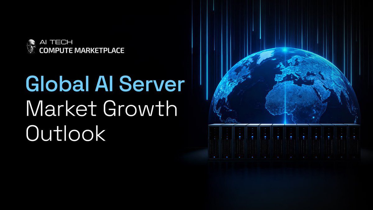 AITECHio's tweet image. 🌍 Global AI Server Market Growth Outlook! 

According to MarketsandMarkets, the global AI Server Market was valued at approximately $142.88 billion in 2024 and is projected to grow from $204.74 billion in 2025 to $837.83 billion by 2030, reflecting a compound annual growth rate…