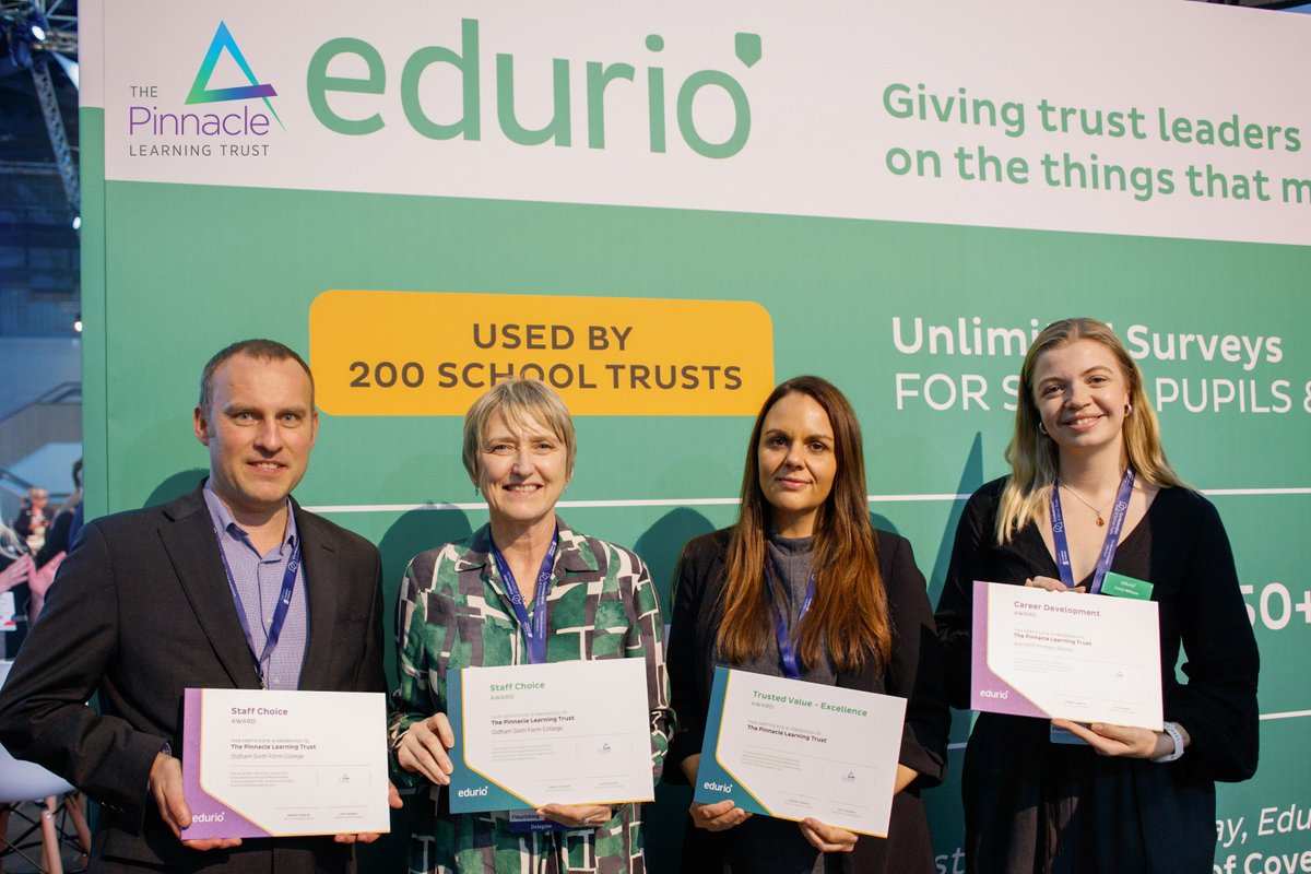 PinnacleTrust's tweet image. We are delighted to receive the @eduriocom  Trust Value Award for the 2nd year running. 

We are also proud that @OSFC_Info  has been recognised for a 2nd year for Staff Choice Award &amp;amp; @WernethPS for the regional Professional Development Award

Read more: bit.ly/4ouzjm4