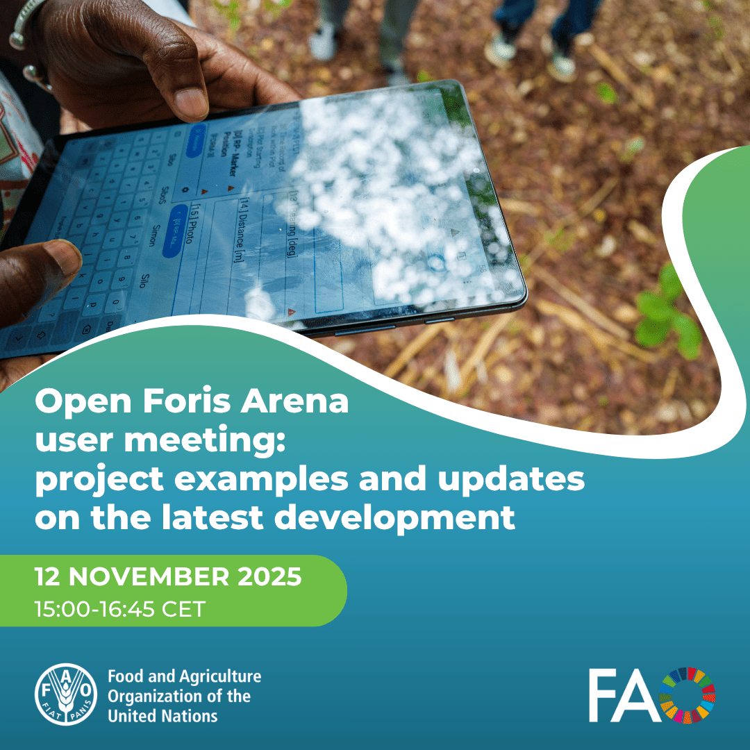 FAOForestry's tweet photo. 🔴 LIVE TODAY
Join @FAO and @OpenForis for an online webinar
#OpenForis Arena user meeting: project examples and updates on the latest development
🗓️ 12 November 2025
⏰ 15:00-16:45 CET
Register 👉https://t.co/6Ubwyq48s1
#ForestMonitoring https://t.co/uYzwfjGJa8