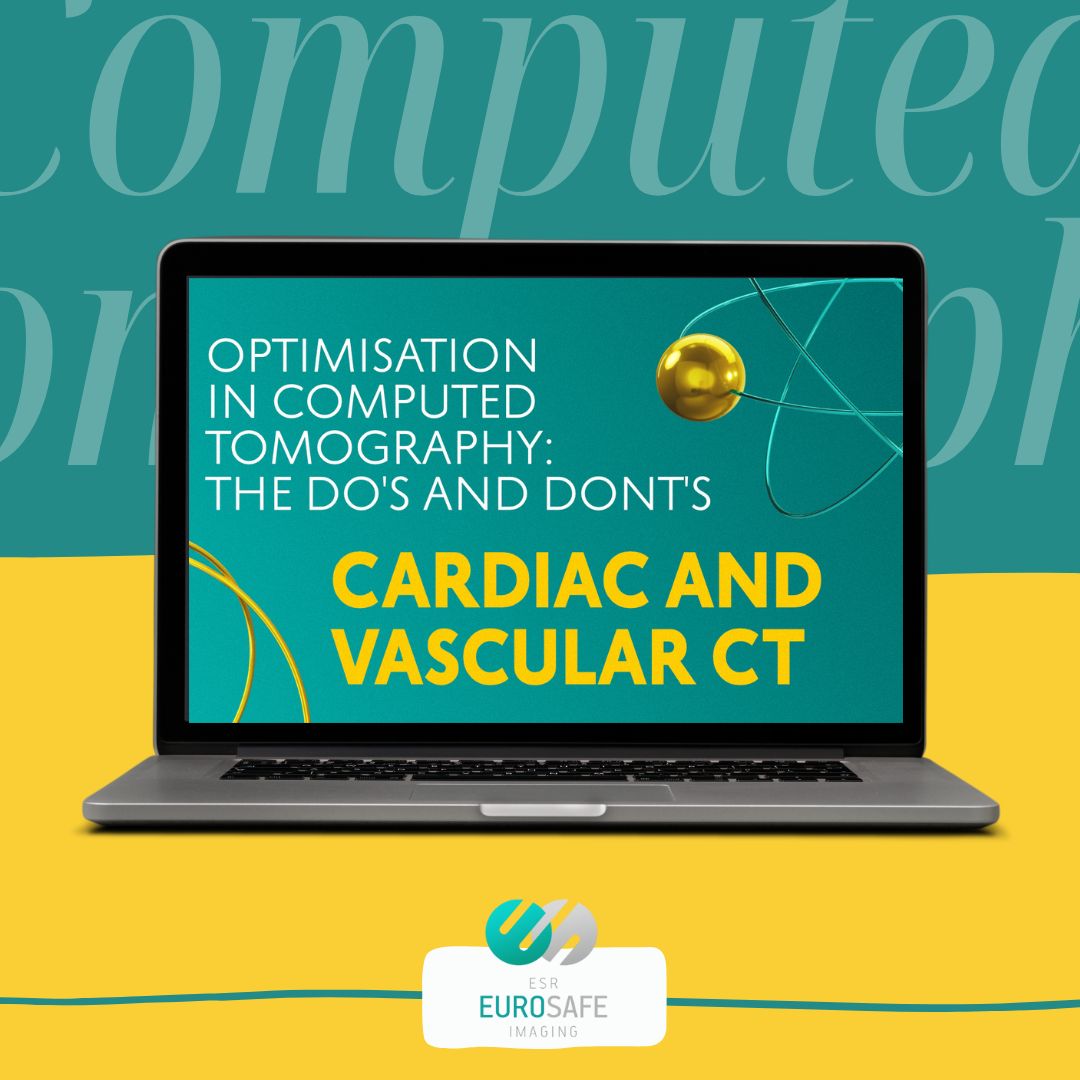 myESR's tweet photo. 💓 Ready to take your cardiac and vascular CT skills to the next level? Join our @ESREuroSafe Imaging Optimization Webinar!

📸 Learn to secure high-quality diagnostic images, reduce artefacts, and balance radiation exposure with optimal image quality.

🎯 Learning objectives:
• Optimise iodine contrast and scan timing
• Use ECG gating & software to reduce motion artefacts
• Apply principles through case-based examples

📌 Available on-demand for ESR Premium Education Package holders 🌐https://t.co/EgQb2ZwdnN