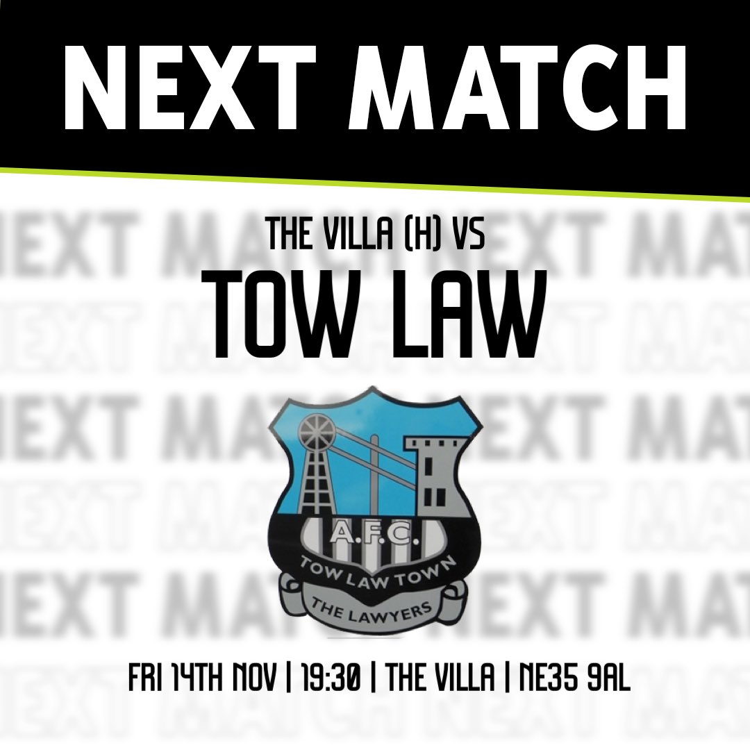 After last nights washout, we turn our focus to Friday night as we host <a href="/Towlawtown/">Tow Law Town AFC #Lawyers</a> under The Villa lights 🤝

#BOLvTOW | #BoldonCA