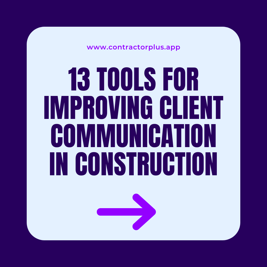 cplusapp's tweet photo. 📢 13 Tools for Improving Client Communication in Construction

💭 From live updates to shared digital hubs, these tools are helping contractors build better relationships and finish jobs faster — with fewer surprises.

#ContractorPlus #BuilderLife #FieldServiceTech https://t.co/9PPrZjJXqb