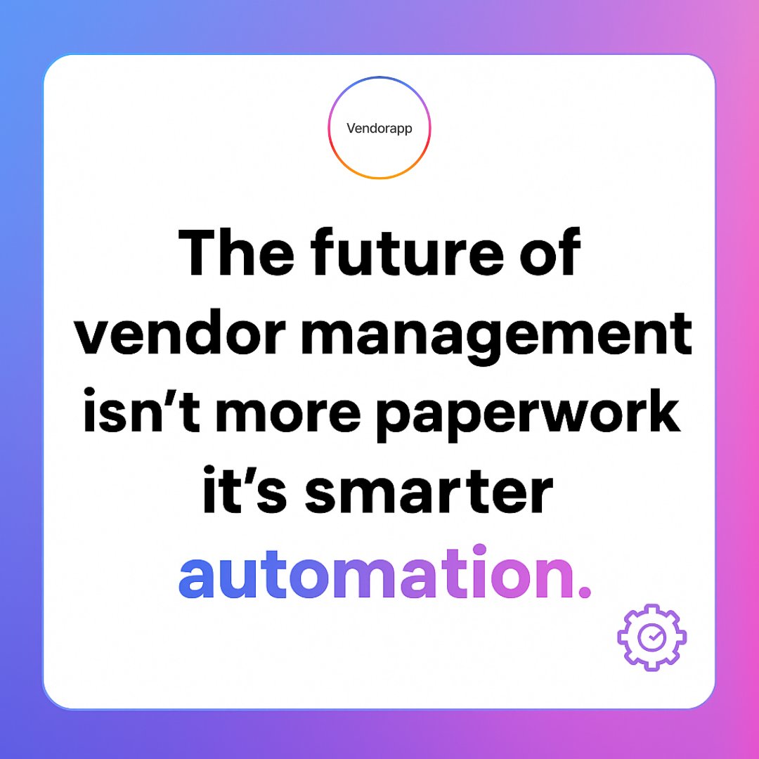 Vendorapp_co's tweet image. Smarter automation = stronger partnerships 💡

#Vendorapp #SMETools #SmartBusiness #VendorManagement